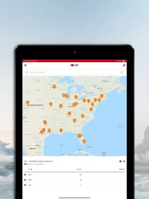 Tangkapan skrin Find My ULD iPad 