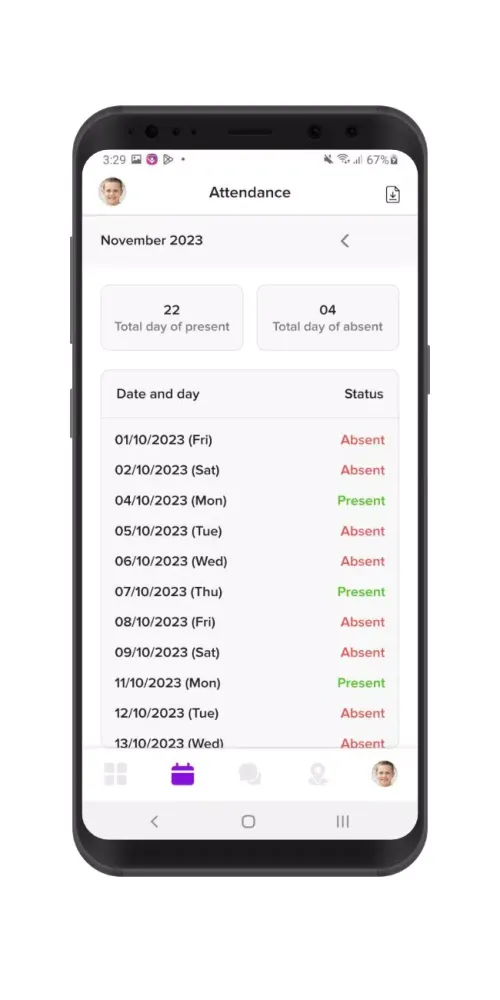 U-Learn: Parent 스크린샷