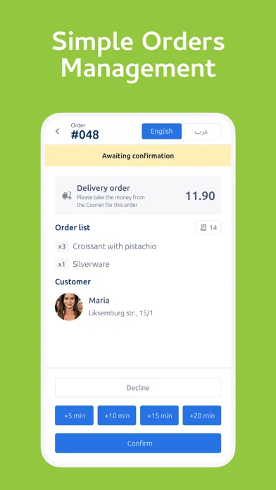 Capturas de pantalla de UlendoEats Vendor