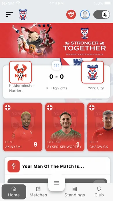 YorkCItyFC Screenshots