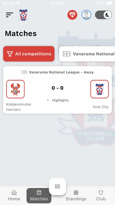 YorkCItyFC Screenshots