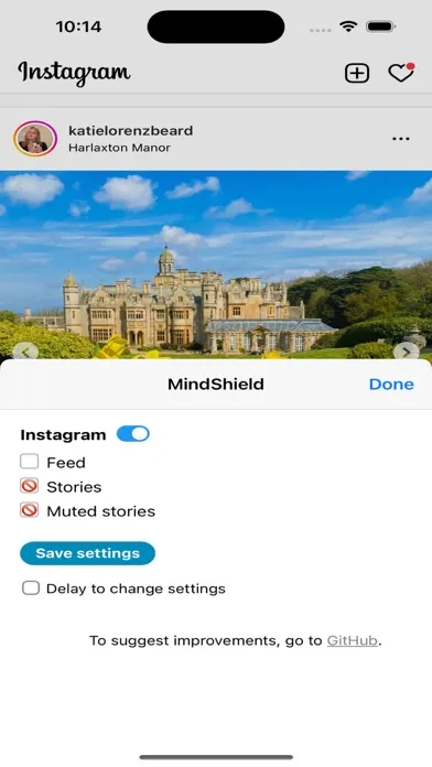 Screenshot di MindShield