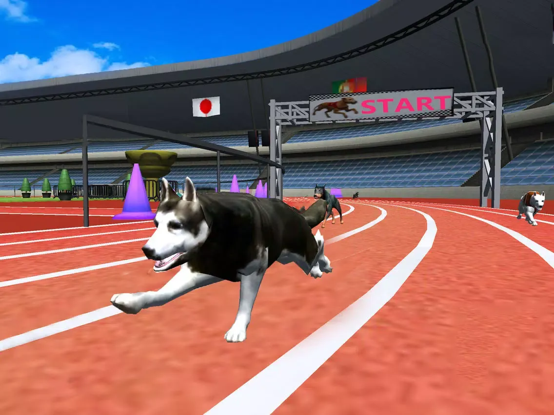 Ultimate Dog Racing : Virtual Stray Simulator 2017 iPad  Screenshots