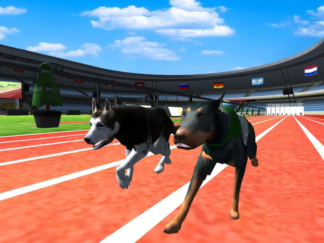 Ultimate Dog Racing : Virtual Stray Simulator 2017 iPad  Screenshots