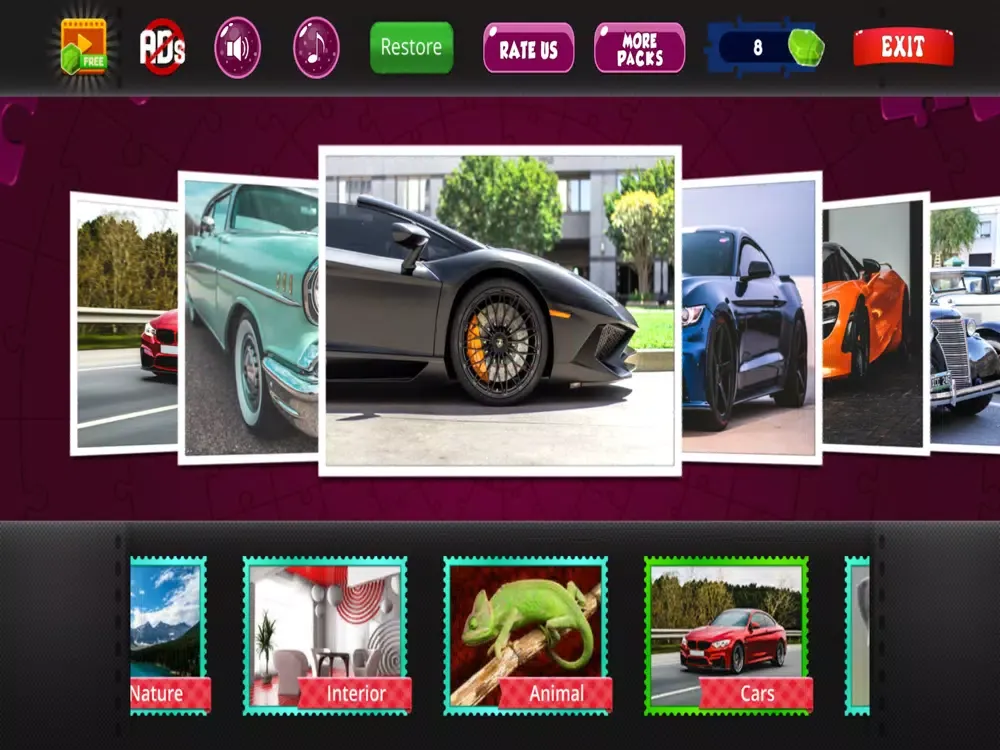 Captures d'écran de Nob Puzzles - Ultimate Jigsaw iPad 