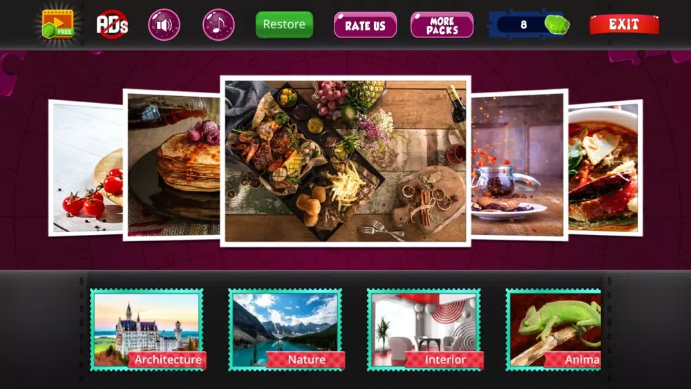 Captures d'écran de Nob Puzzles - Ultimate Jigsaw