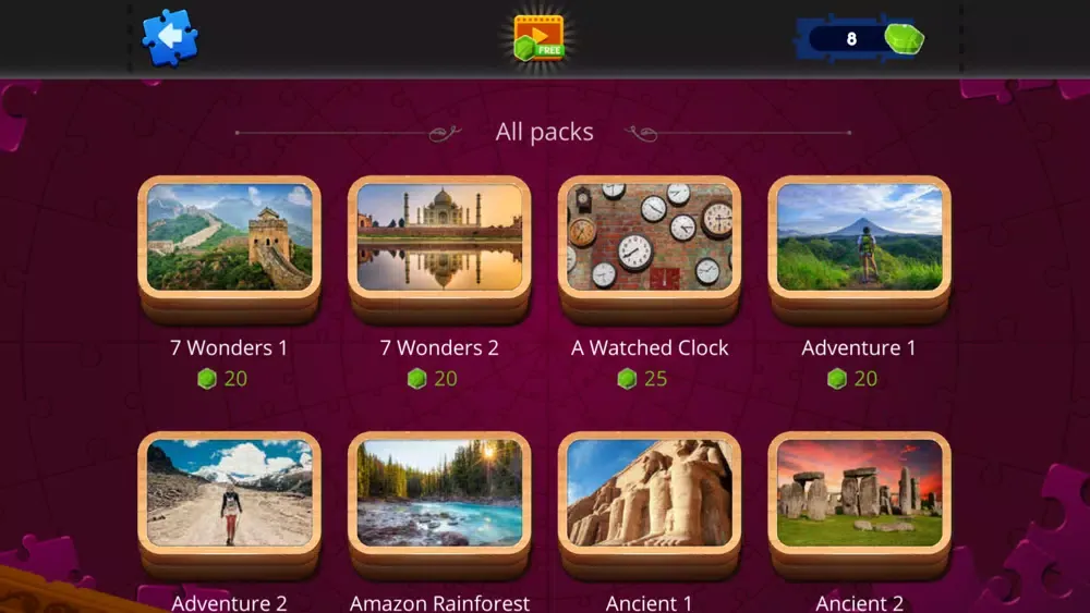 Captures d'écran de Nob Puzzles - Ultimate Jigsaw