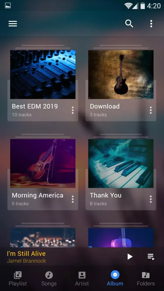 Zrzuty ekranu Music player