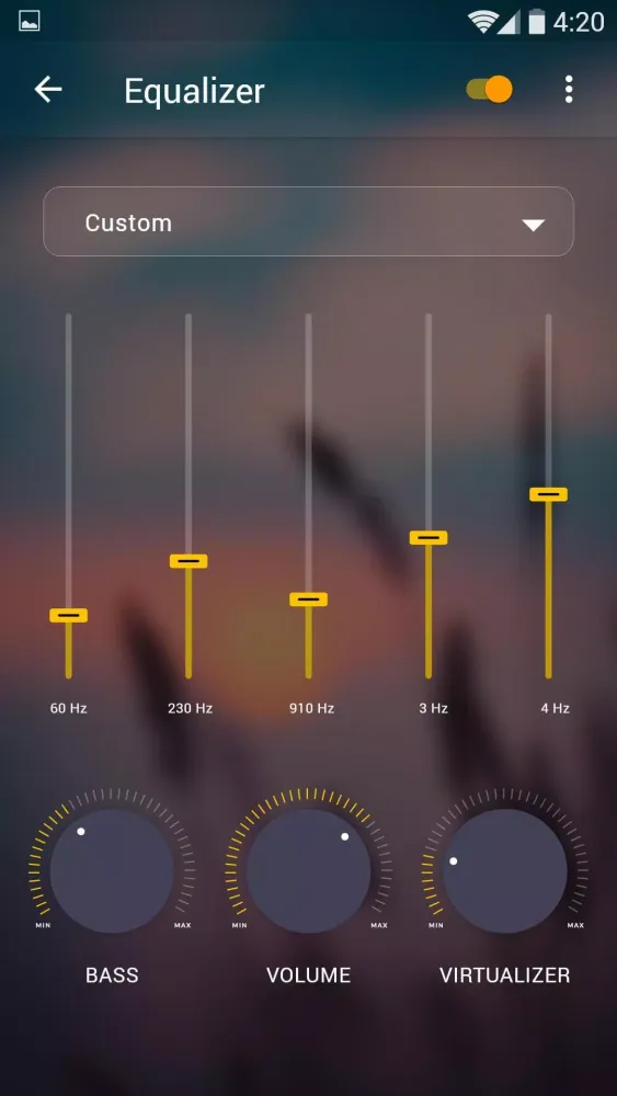 Zrzuty ekranu Music player