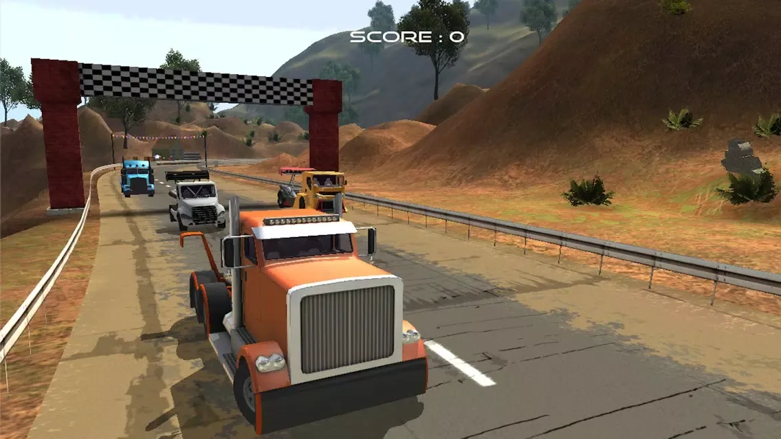 ภาพหน้าจอของ Monster Rivals Truck Racing Sim and Driving Test Simulator Games