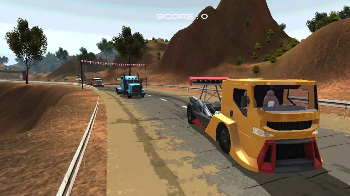 ภาพหน้าจอของ Monster Rivals Truck Racing Sim and Driving Test Simulator Games