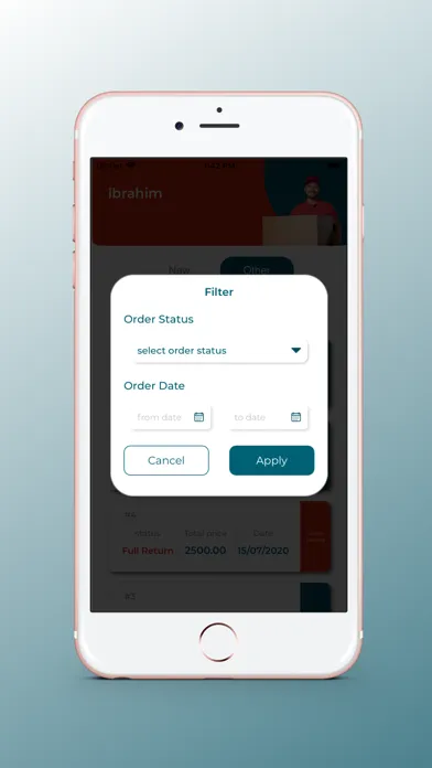 ภาพหน้าจอของ Onyx Orders Delivery