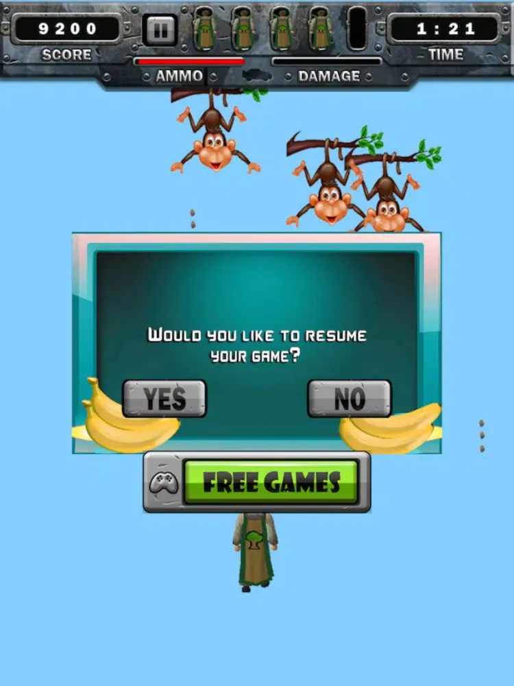 Ultimate Archery Monkey - Happy iPad 应用截图
