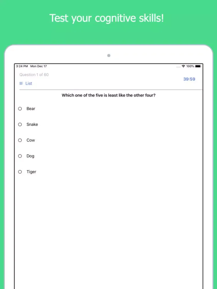 Ultimate IQ iPad  स्क्रीनशॉट
