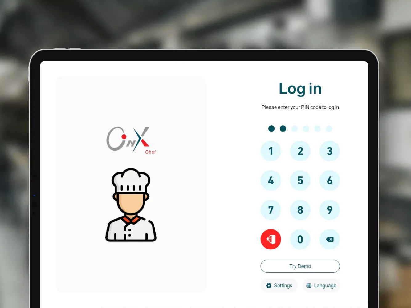 Tangkapan layar Onyx RMS Chef