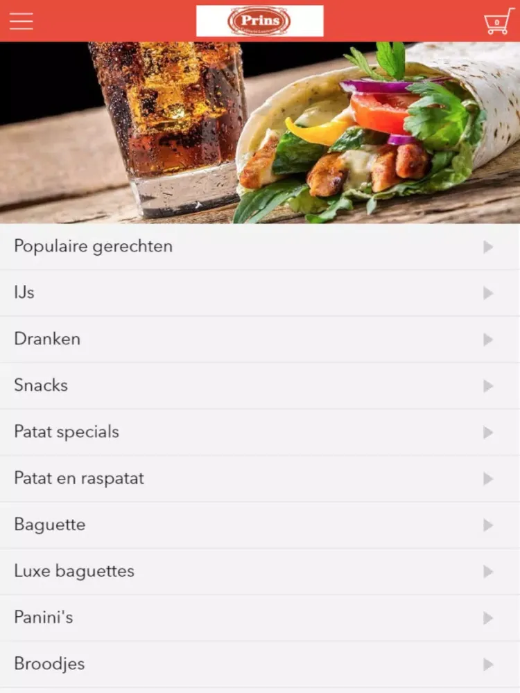 Cafetaria Lunchroom Prins iPad  Screenshots