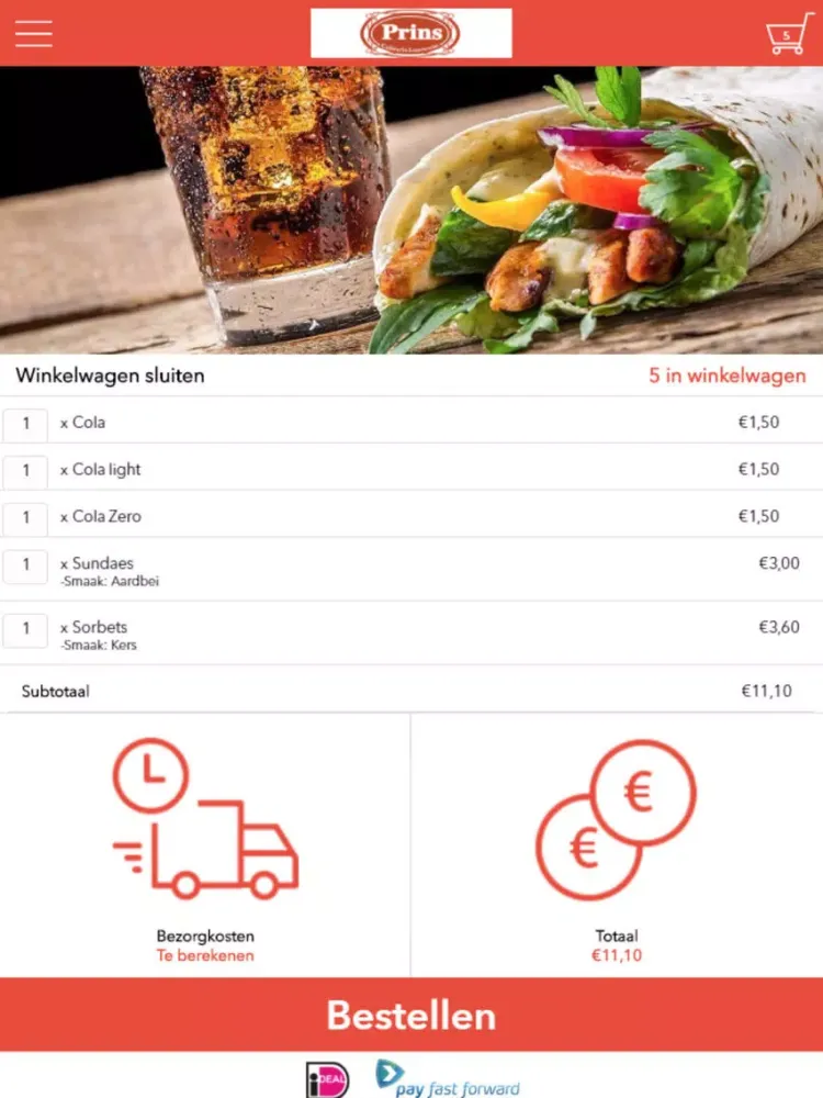 Cafetaria Lunchroom Prins iPad  Screenshots