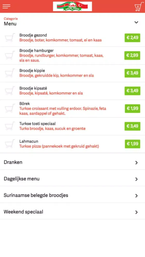 Capturas de pantalla de Cera halal food
