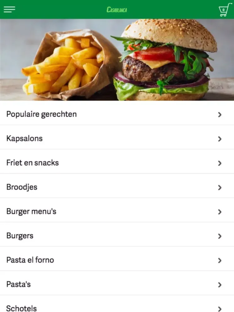 Zrzuty ekranu Eethuis Casablanca iPad 