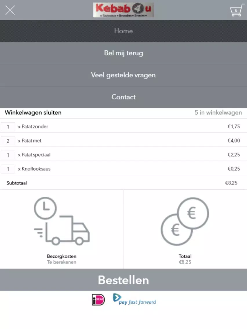 Kebab4U iPad 應用截圖