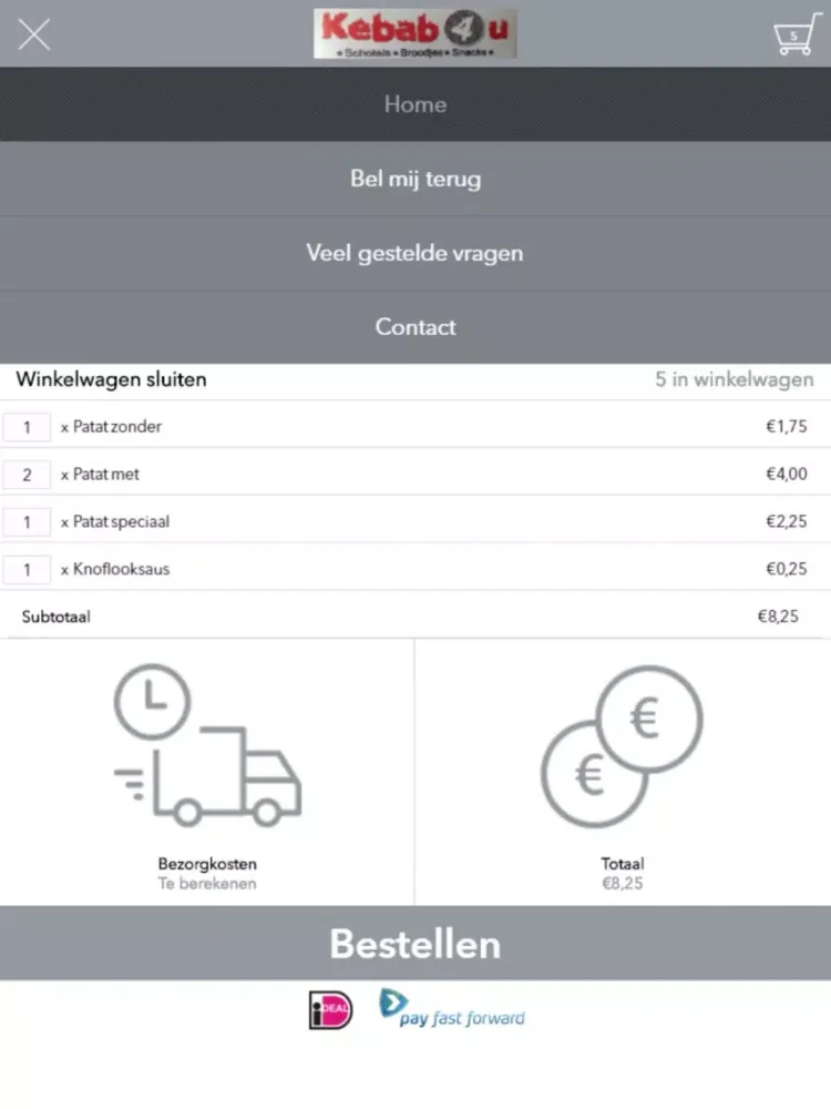 Kebab4U iPad  Screenshots