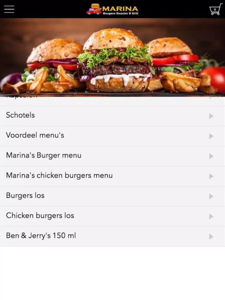 Marinas Burgers en Grill iPad  スクリーンショット
