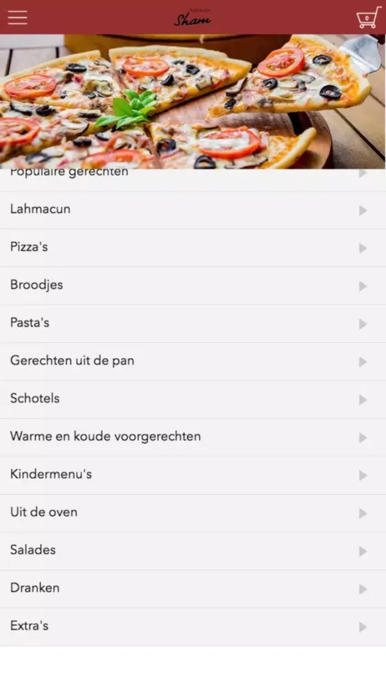 Pizza en Grillroom Sham Ekran Görüntüleri