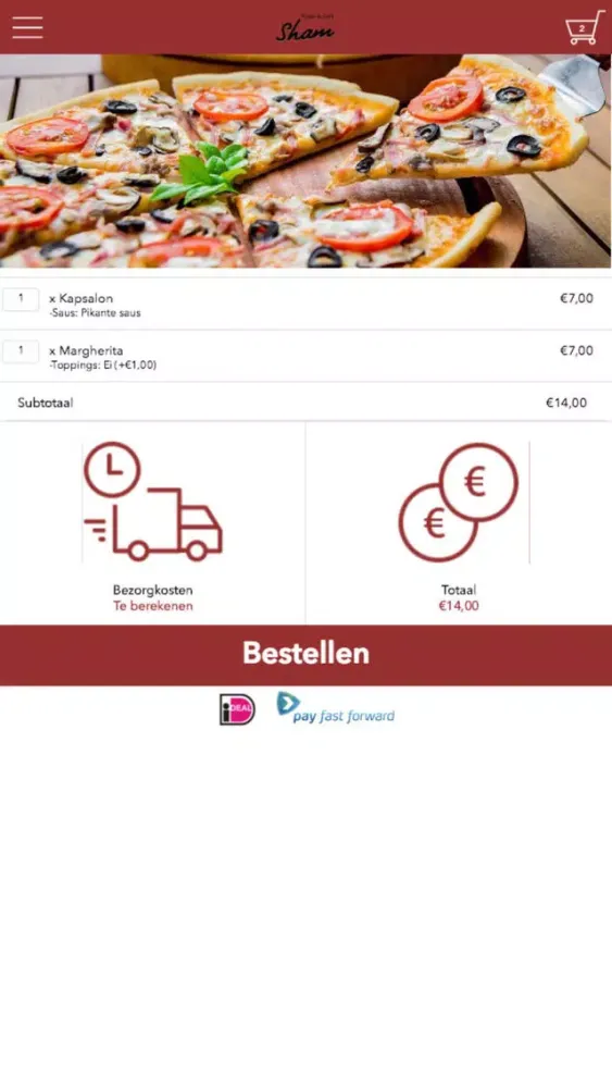 Pizza en Grillroom Sham Ekran Görüntüleri