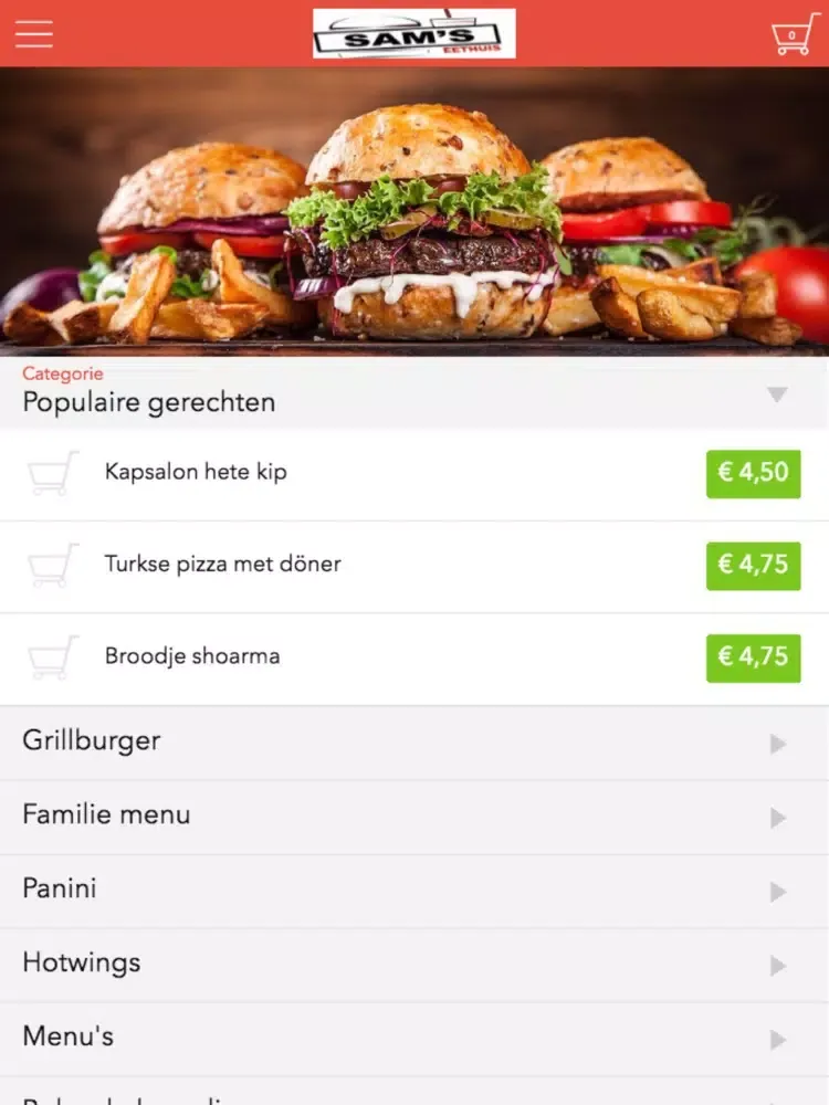 Sams Eethuis iPad Screenshots
