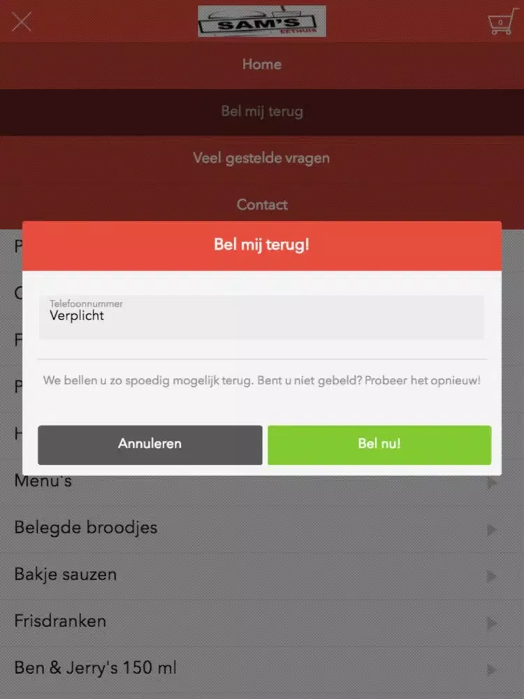 Sams Eethuis iPad Screenshots
