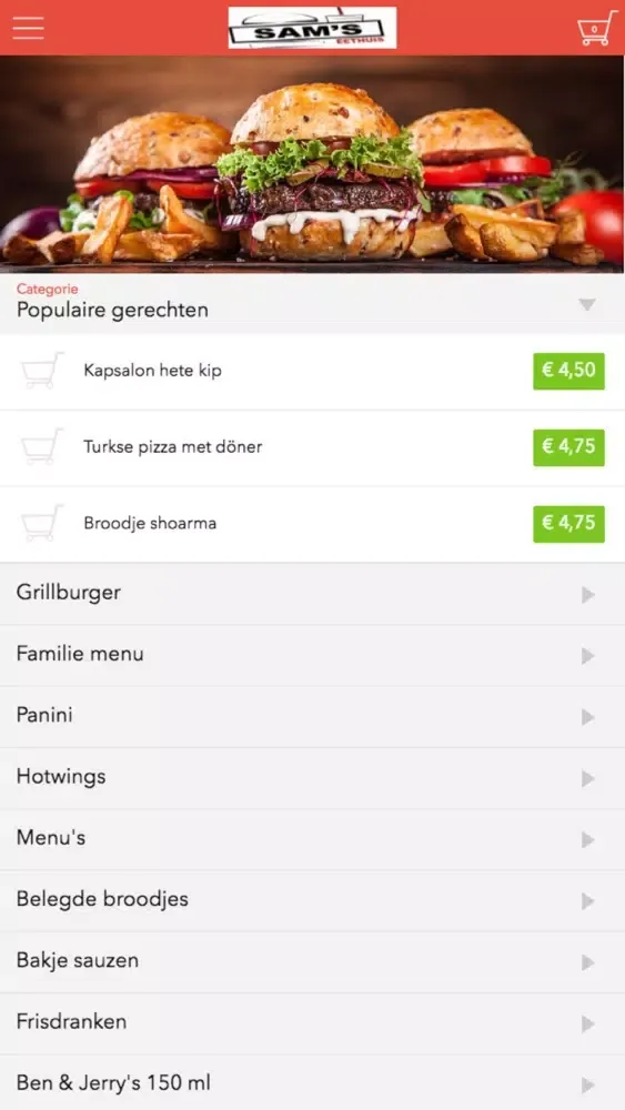 Sams Eethuis Screenshots