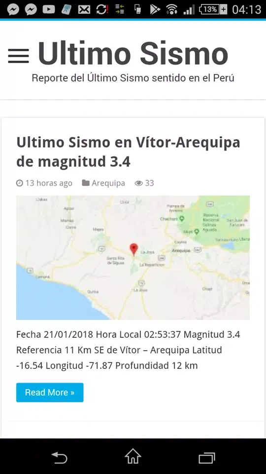 Ultimo Sismo 스크린샷