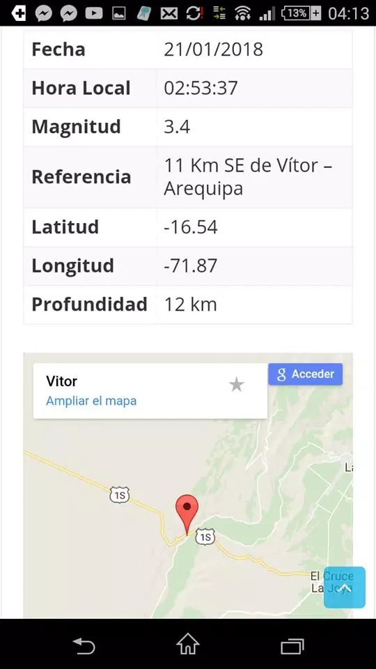 Ultimo Sismo 스크린샷