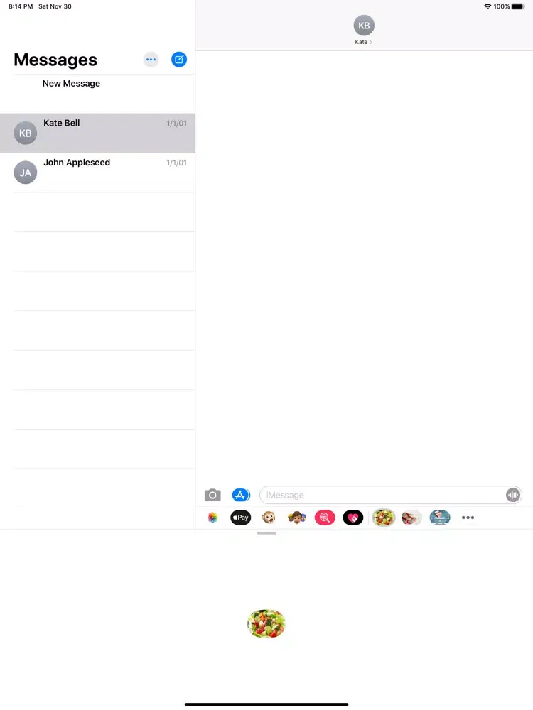 Tangkapan skrin Salad-Emoji Stickers iPad 