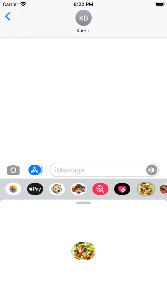 Tangkapan skrin Salad-Emoji Stickers