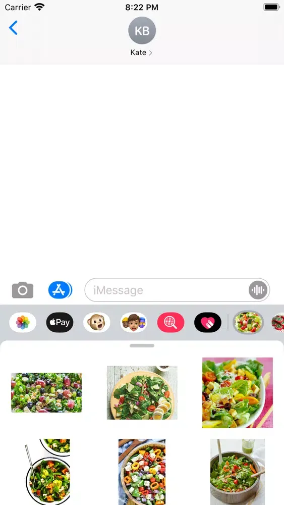 Tangkapan skrin Salad-Emoji Stickers