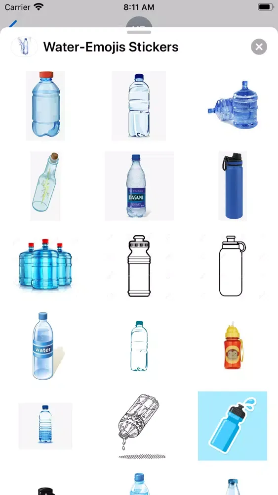 Captures d'écran de Water-Emojis Stickers