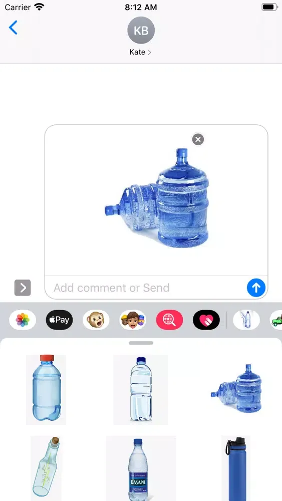 Captures d'écran de Water-Emojis Stickers