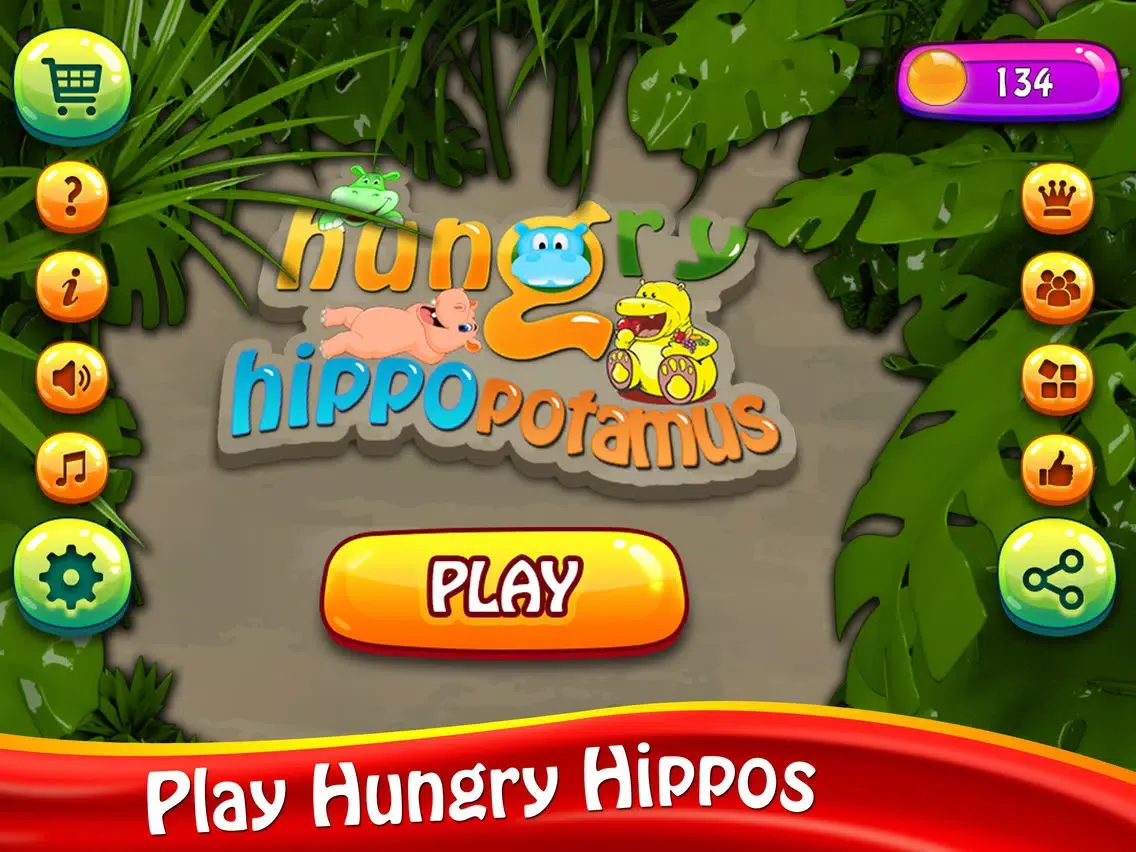 صور Hungry Hippopotamus iPad 