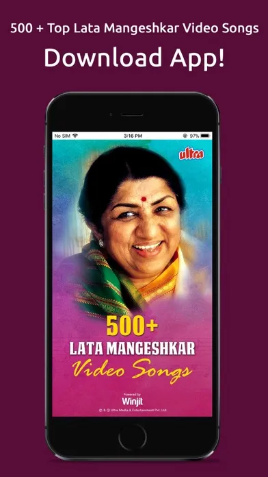 500 Lata Mangeshkar Video Song應用截圖