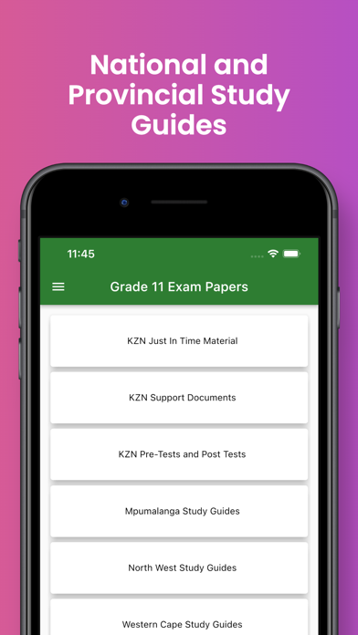 Tangkapan layar Grade 11 Study Guides