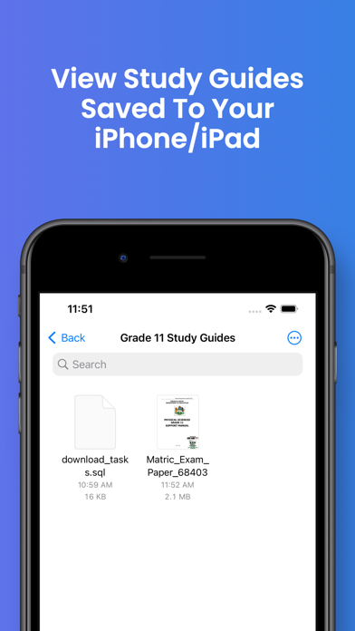 Tangkapan layar Grade 11 Study Guides