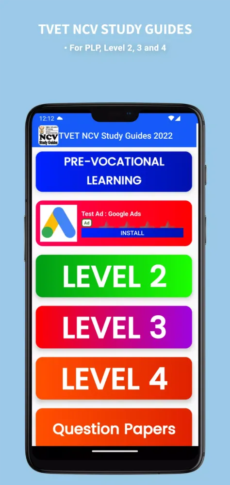 ภาพหน้าจอของ TVET NCV Study Guides
