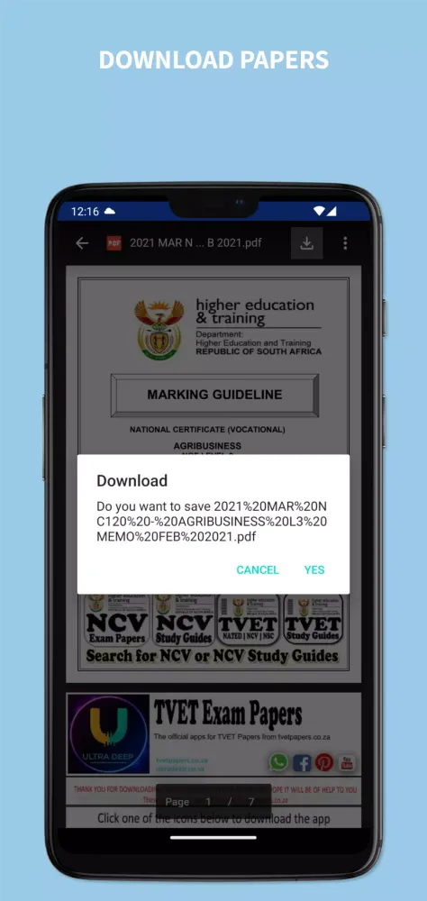 ภาพหน้าจอของ TVET NCV Study Guides