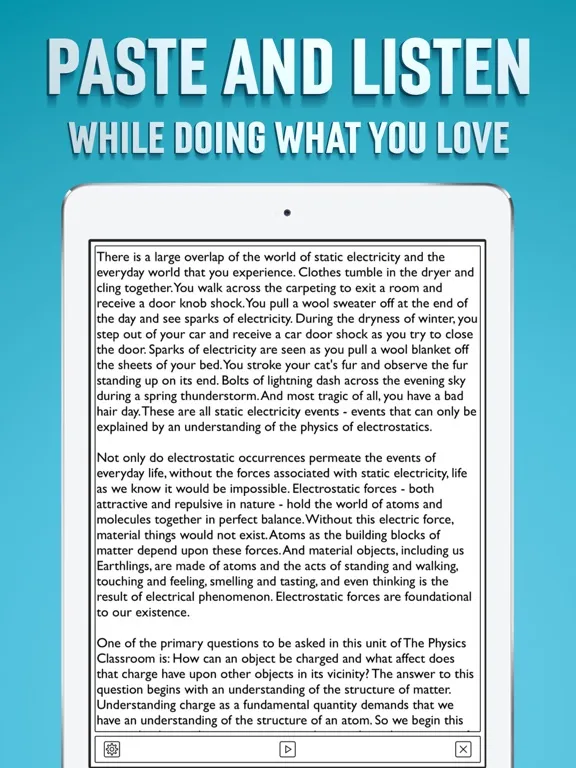 Zrzuty ekranu Text to Speech App iPad 