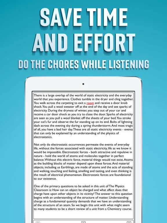 Zrzuty ekranu Text to Speech App iPad 