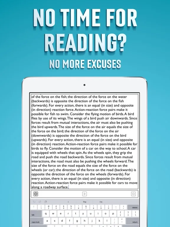 Zrzuty ekranu Text to Speech App iPad 