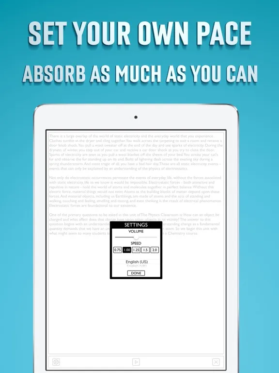 Zrzuty ekranu Text to Speech App iPad 