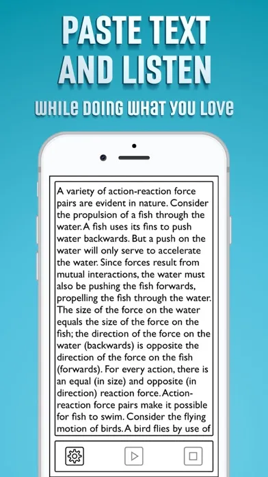 Zrzuty ekranu Text to Speech App