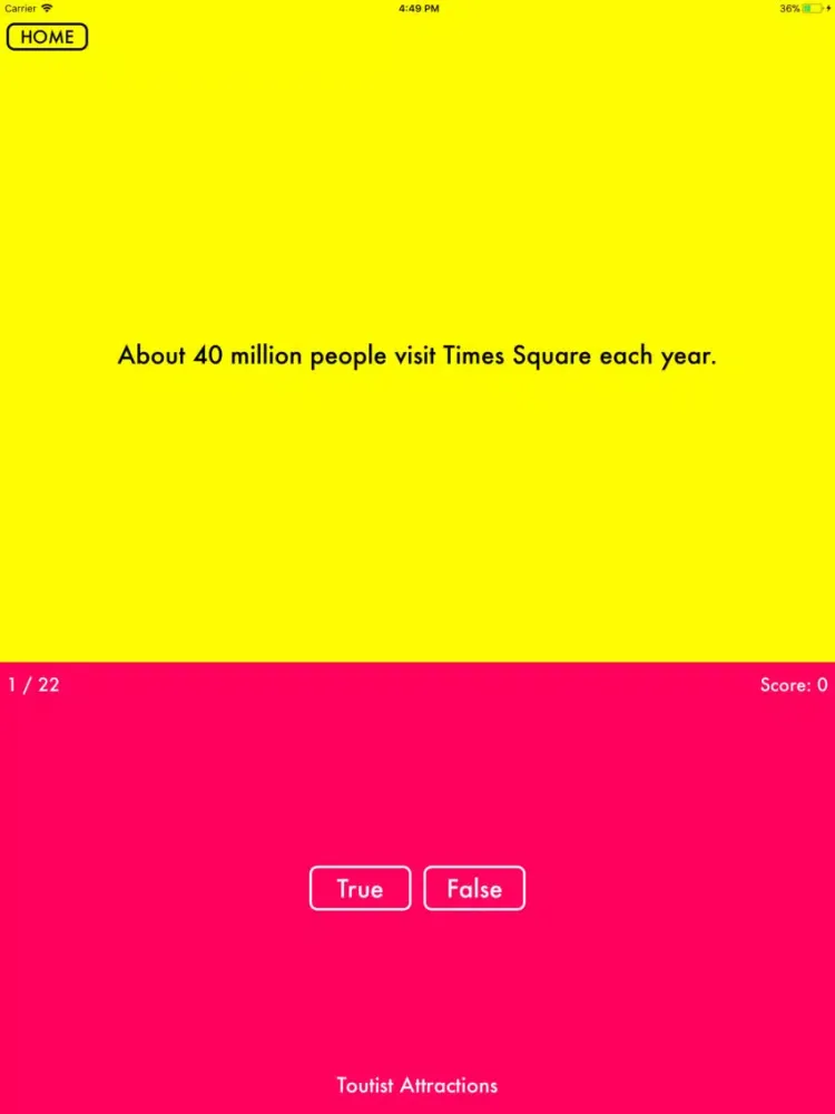 Quiz - True False iPad  سکرین شاٹس